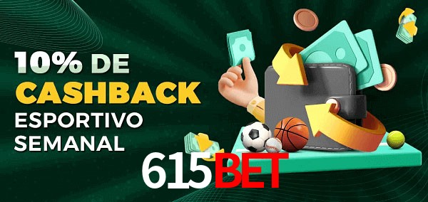 10% de bônus de cashback na 615bet